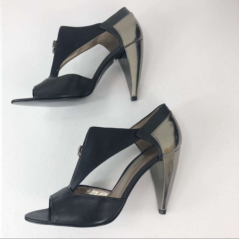 Pour la Victoire black high heel shoes 7.5 (#38) - Picture 3 of 8